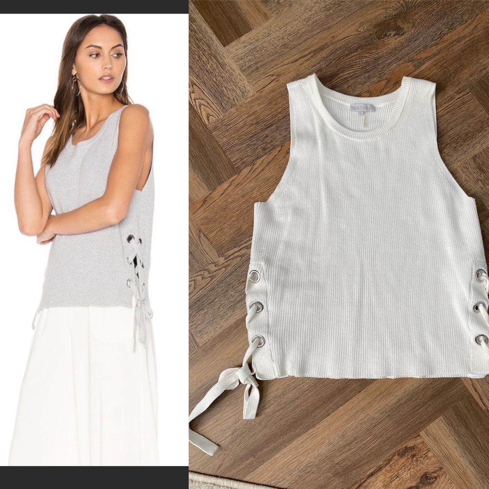 1. State Tie Side Sweater Tank